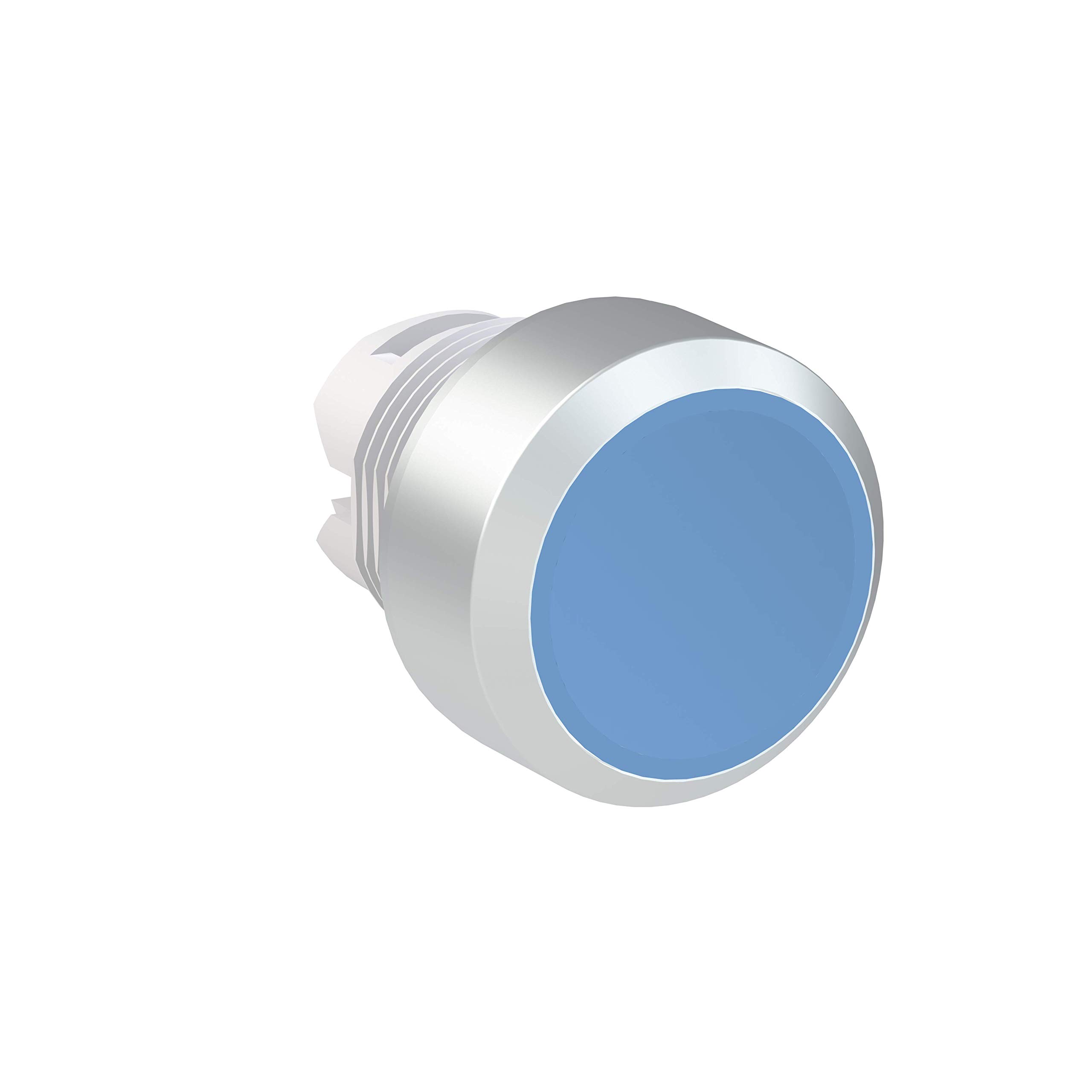 ABB MP1-30L Modular Pushbutton, Momentary, Flush, Blue, Non-Illuminated, Chrome metal, No Contact Block (ABB1SFA611100R3004) - Image 3