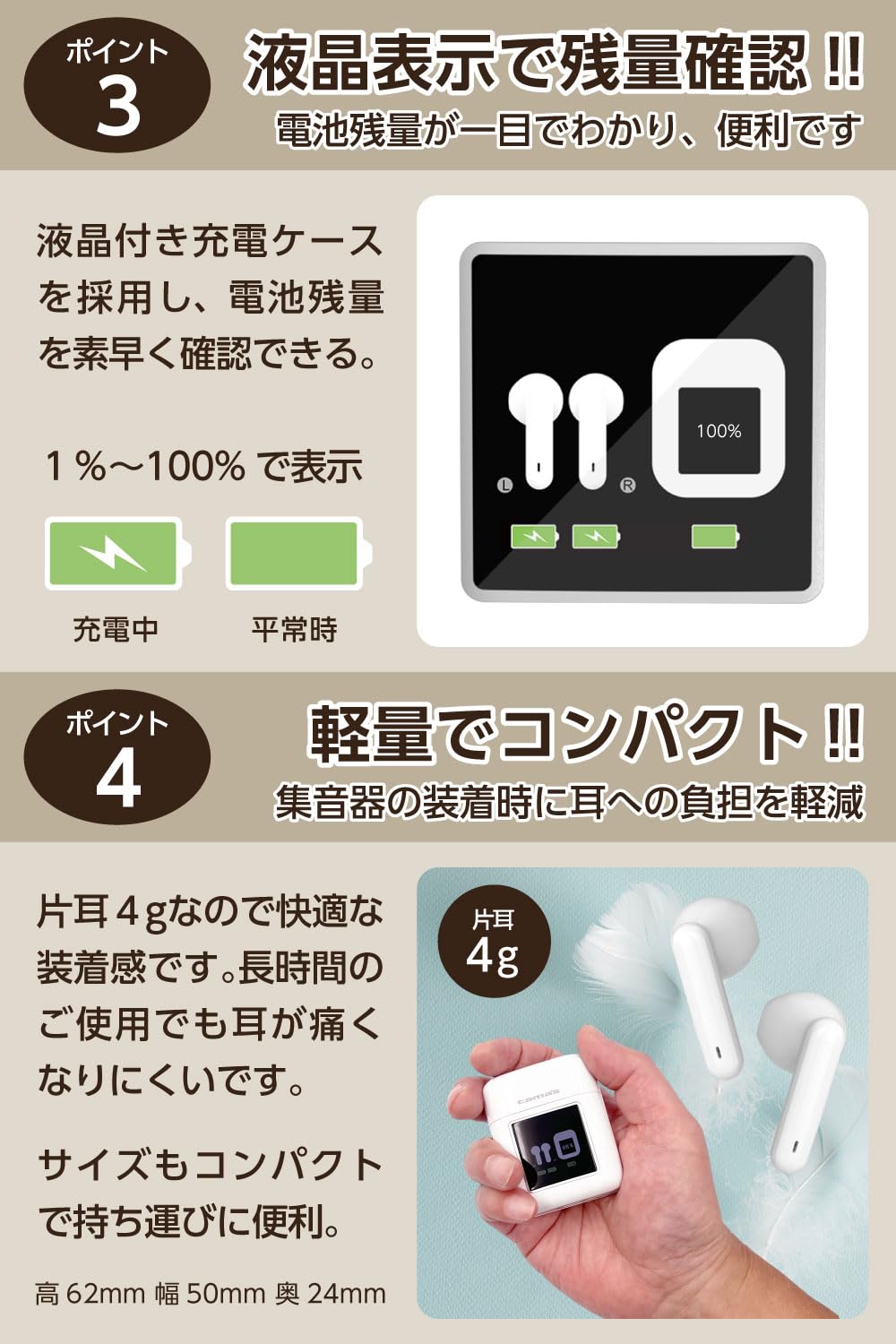 集音器 高齢者 5段階音量調整・簡単操作 41gG6rj6yWL.jpg