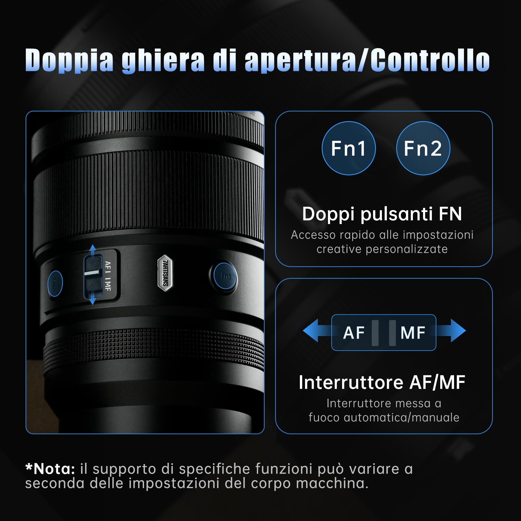 7artisans Autofocus 135mm F1.8 Obiettivo Full Frame, Messa a Fuoco Automatica/Manuale Compatibile con Nikon Z Mount Z9, Z8, Z7, Z72, Z6, Z62, Z63, Zf, Z5, Z5 II Fotocamere Mirrorless