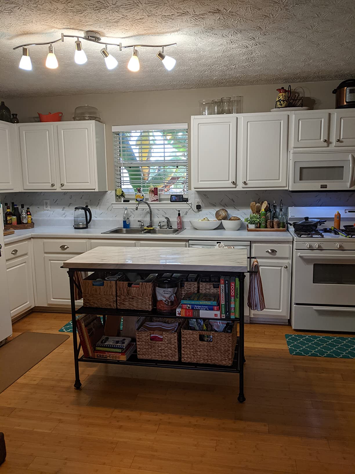 32/mo Finance Crosley Furniture Madeleine Kitchen Island, Steel with