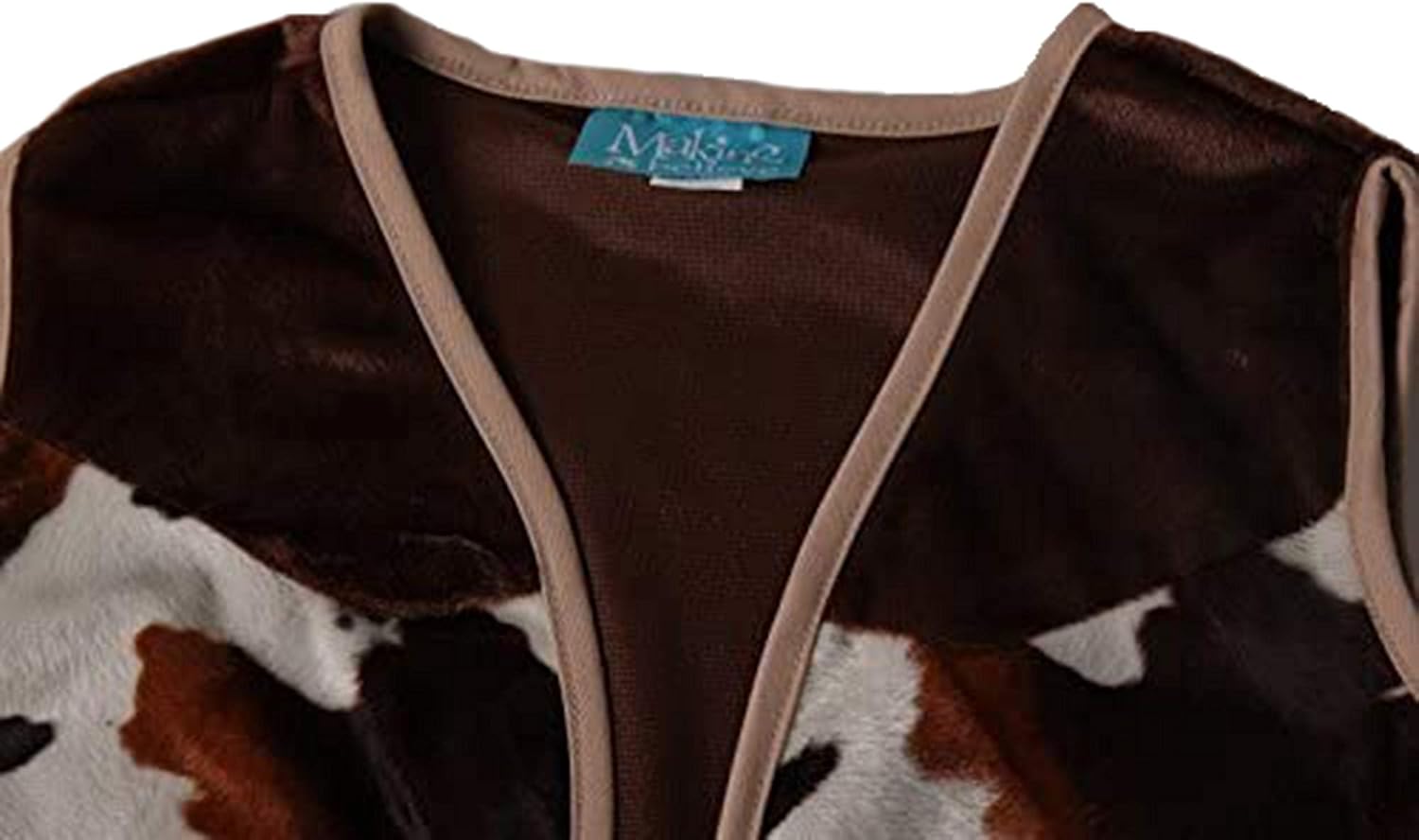 Kids Brown Cowboy or Cowgirl Western Dress Up Vest (Choose Size) - Image 8