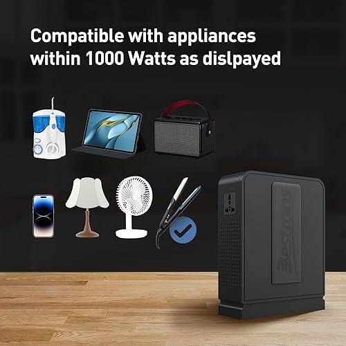 Miniatura 6 de Convertidor de voltaje elevador de 650 vatios, 110 V a 220 V, transformador de potencia elevador de alta resistencia de 110 V120 V a 220 V240 V