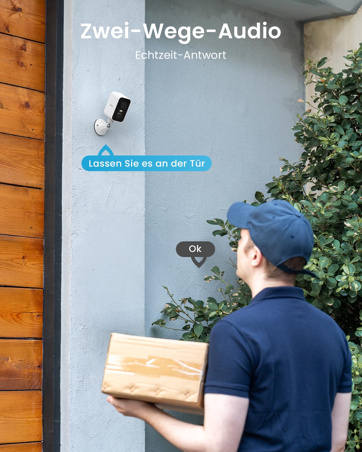 ieGeek 2K Überwachungskamera Aussen Akku – 300° Schwenk & Magnet-Montage | Einfache Installation, 2,4 GHz WLAN Kabellose, PIR-Bewegungserkennung, Farbige Nachtsicht, 2-Wege Audio, Lokaler/Cloud, IP65