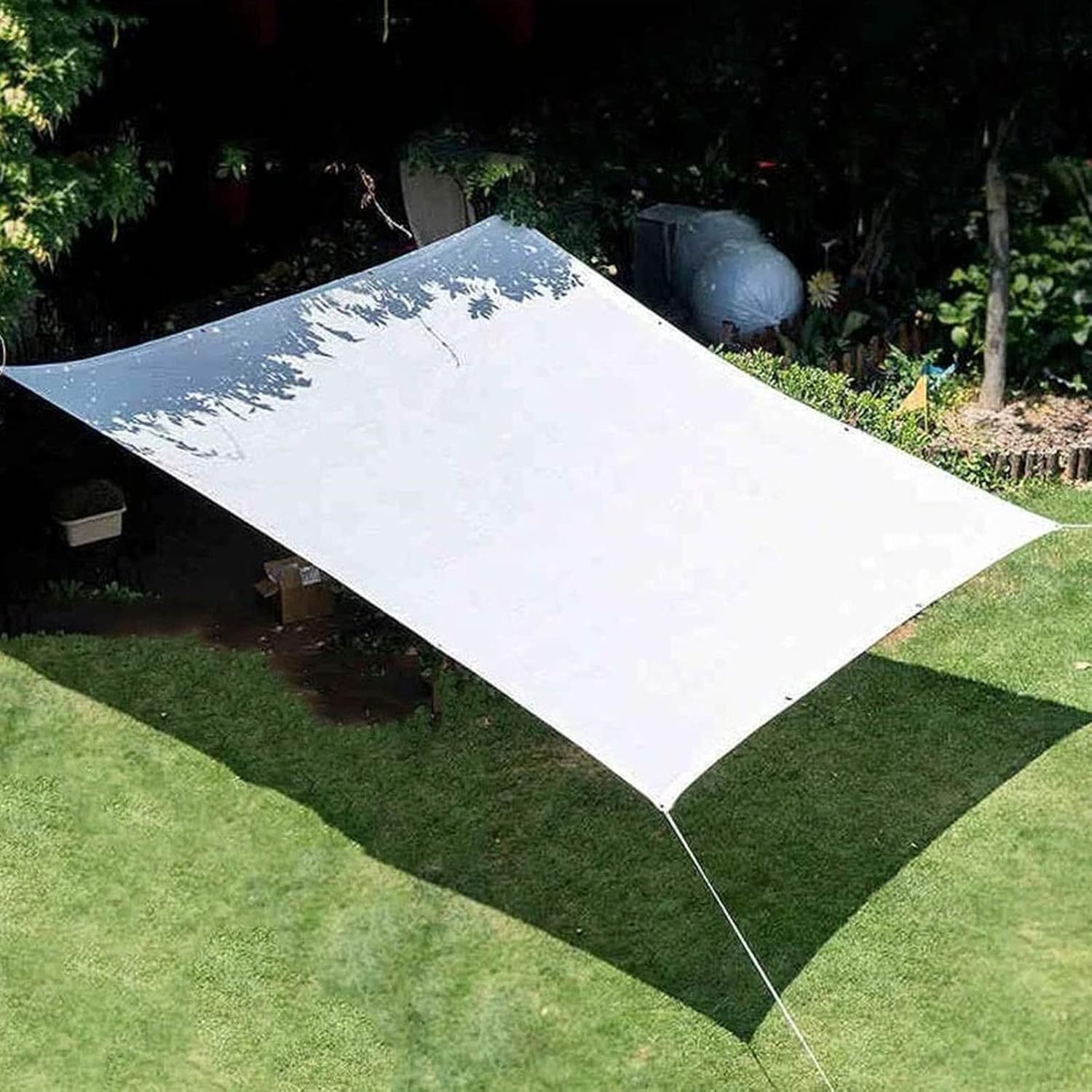 Shade Net White with Grommets,Sunblock Shade Cloth Shade Mesh,Shade Sail,Breathable Shade Netting,Sunscreen Fabric,Shading Net for Greenhouse Plant Garden Pergola Patio,White-2x3m(6.6 * 9.8ft)