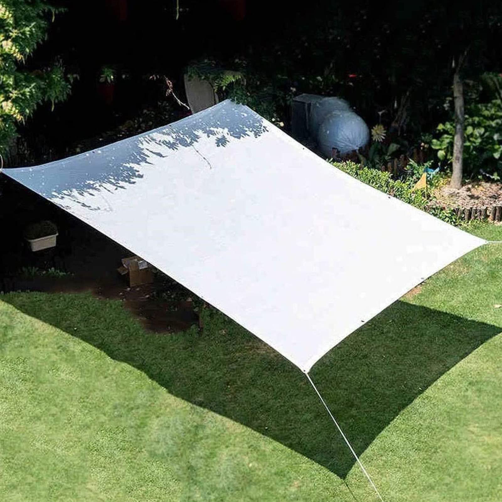 Sonnenschutznetz Weiß 2x3m Mit Ösen - Schattentuch Für Garten, Terrasse & Gewächshaus - 80% Beschattung, Atmungsaktiv & UV-Schutz