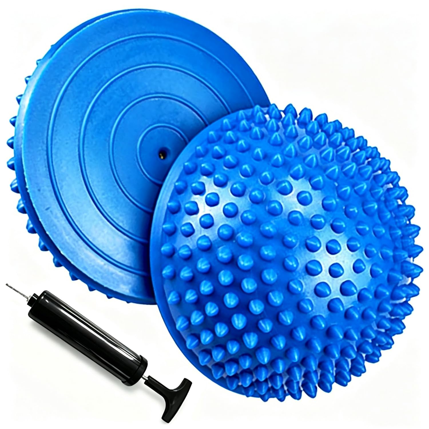 2PCS Hedgehog Balance Pods, Pimples Pilates Ball, Half Spiky Fitness Domes for Kids Adults Sports, Foot Massage, Stability Training, Muscle Balancing Therapy, Motor Skills Yoga Gymnastics Exercise-image-22