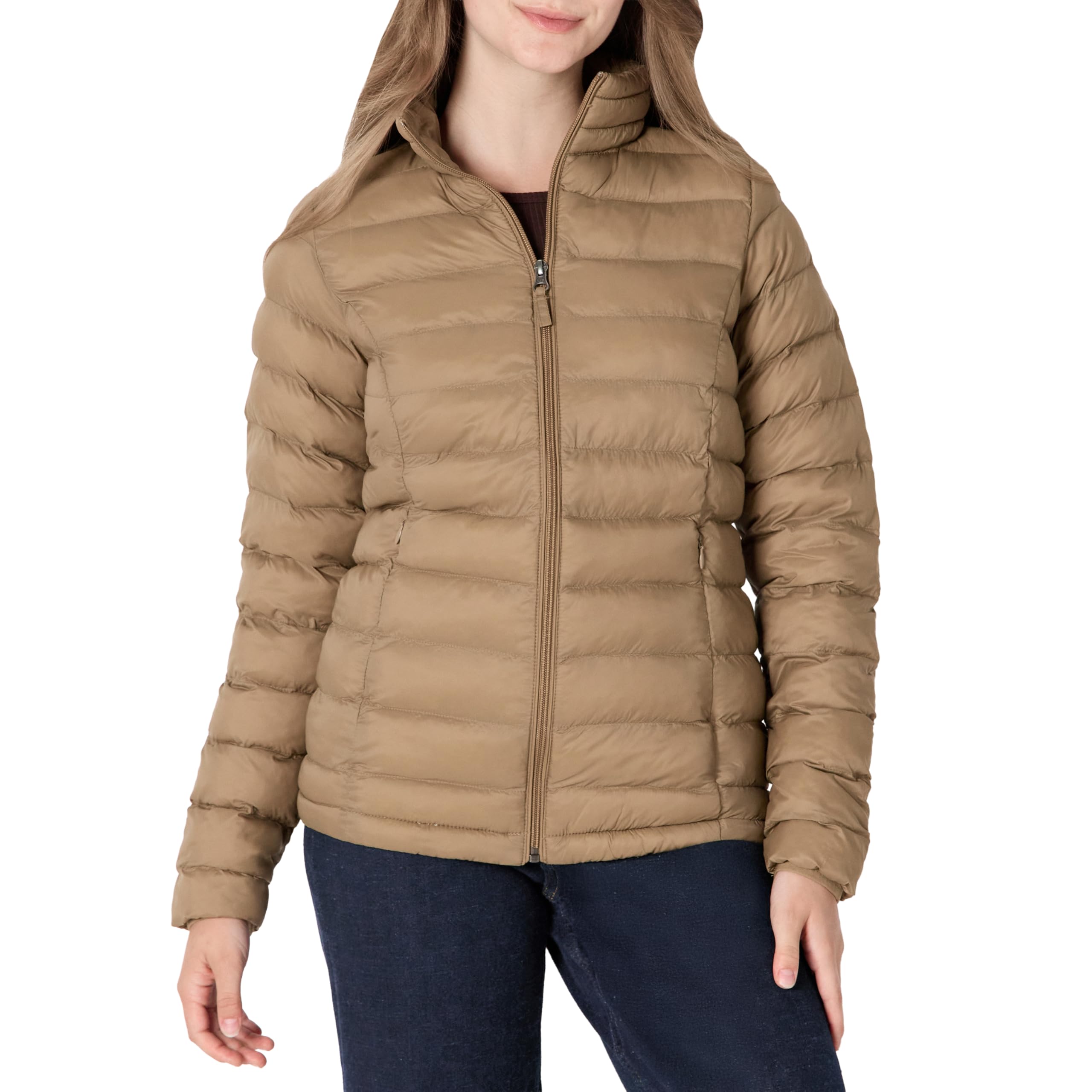 Amazon Essentials Damen Leichte Steppjacke Wasserabweisend Packbare Daunenjacke für Übergang