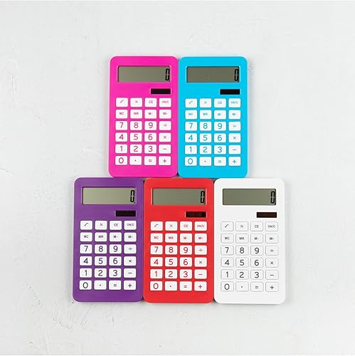 Miniatura 8 de JAM PAPER Calculadora de escritorio - Pantalla LCD de 10 dígitos - 3 34 x 6 34 pulgadas - Rojo - Se vende individualmente