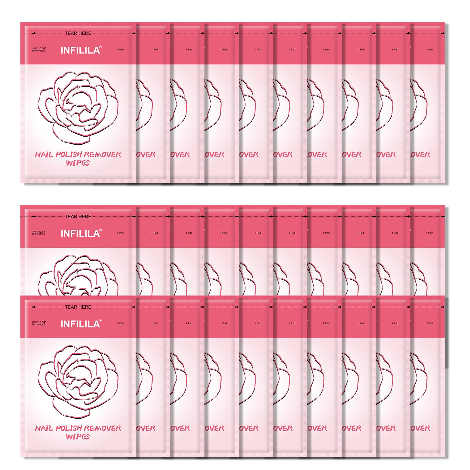 NXJ INFILILA Nail Polish Remover Pads (25PCS)