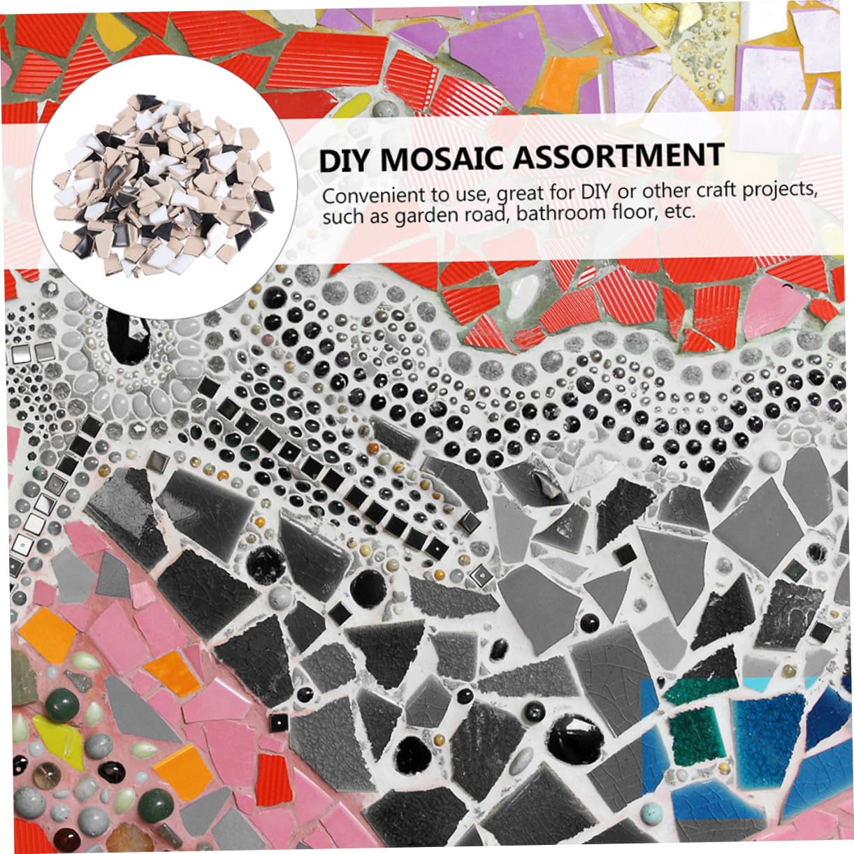 Piezas de Cerámica para Mosaicos Diy, Bolsa de 500g, Irregulares