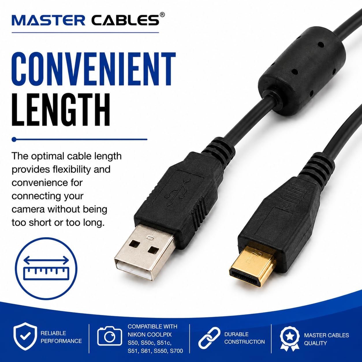 Amazon.co.jp: Master Cables交換用UC-E12 USBケーブル。Nikon Coolpix