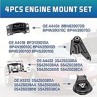 Vista 3 de Kit de montaje de motor y transmisión, compatible con Mazda 3 2.0L 2004-2009, repuesto OE A4405 A4402 A4418 A4404, juego de 4