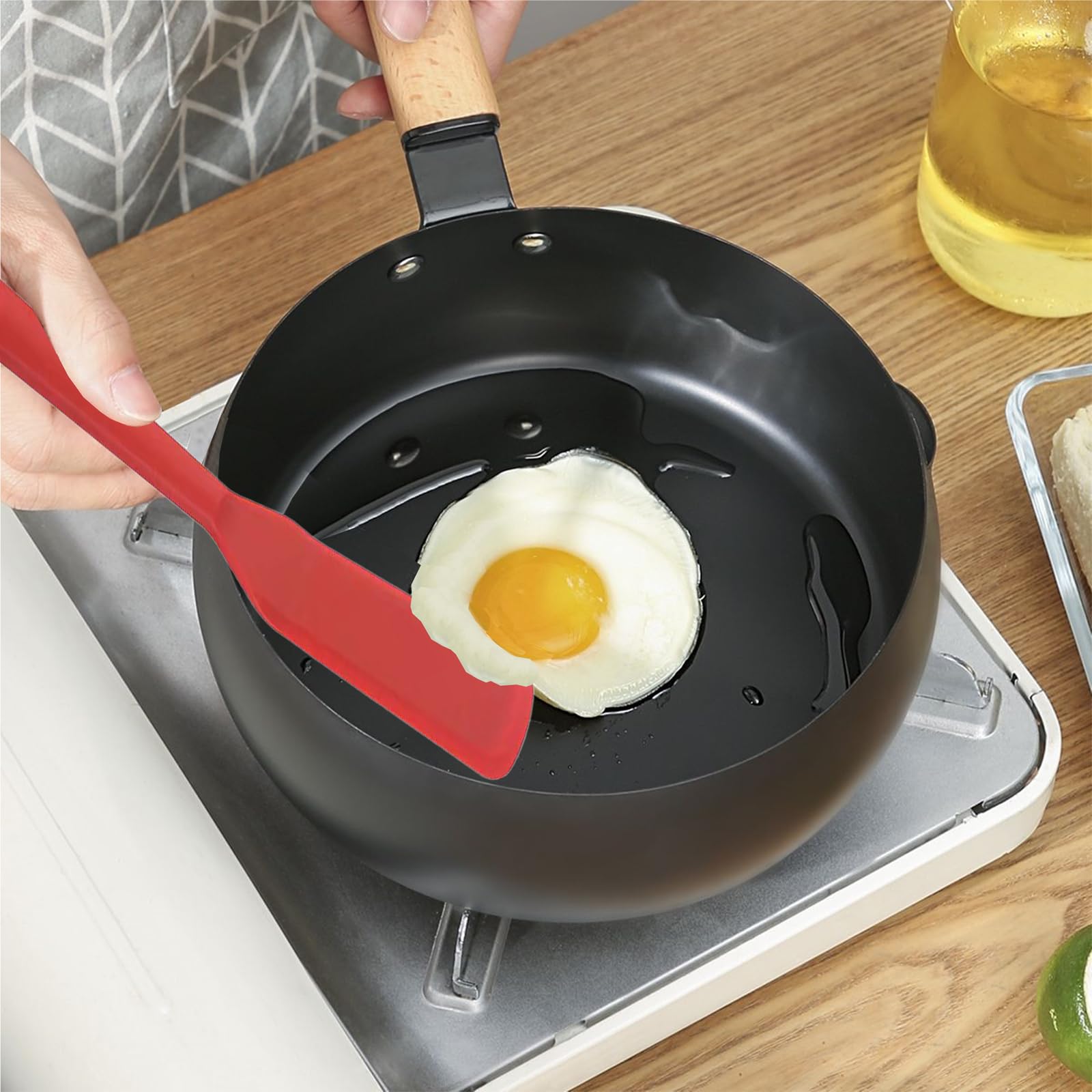 Juego de espátulas, 2 espátulas finas de silicona, espátula para tortillas, herramientas de crepé, juego de espátulas para utensilios de cocina antiadherentes