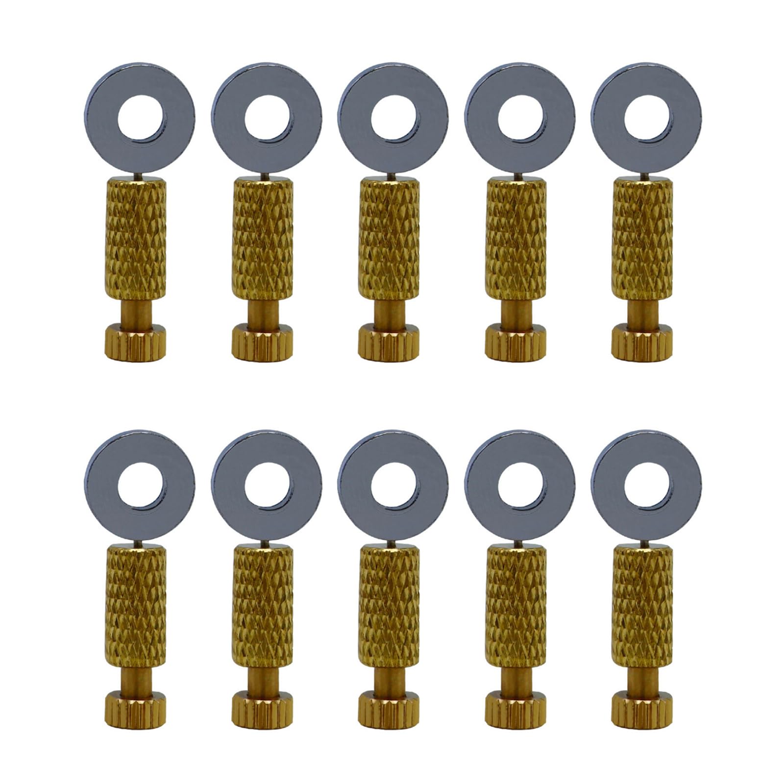 10Pcs Short Needle Locking Tool Brass Stainless Steel Position Located Needles for Leather Fixing, Lock 0-6mm Accessory