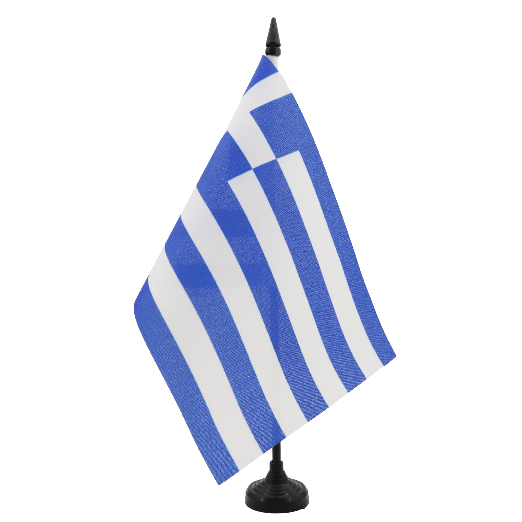 AZ FLAG Greece Table Flag 6x8 in Greek 100D Polyester Plastic Base