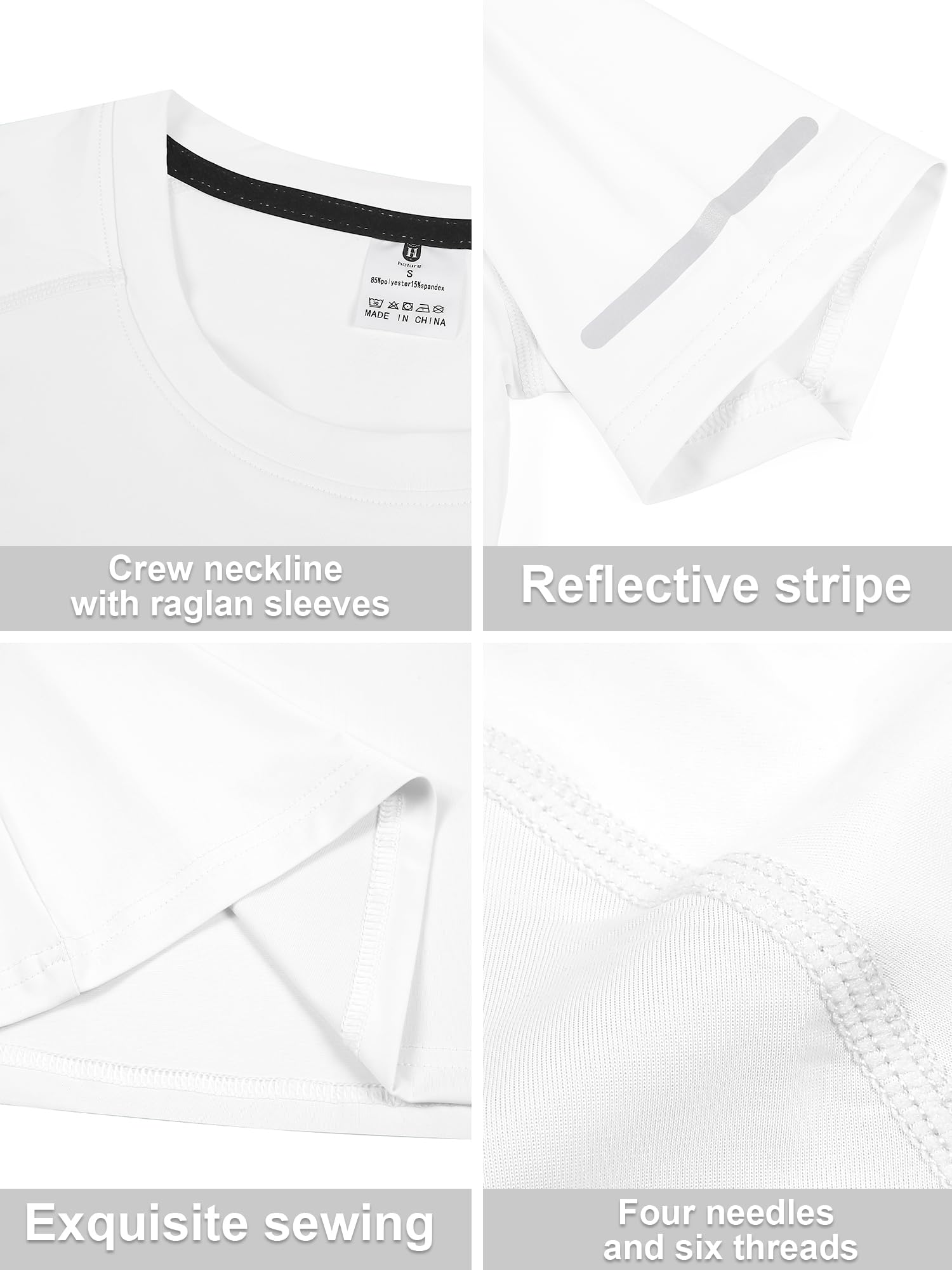 Confezione da 1 o 3 magliette da donna con protezione solare UPF 50+, a maniche corte/lunghe, leggere, ad asciugatura rapida, con protezione solare SPF UV