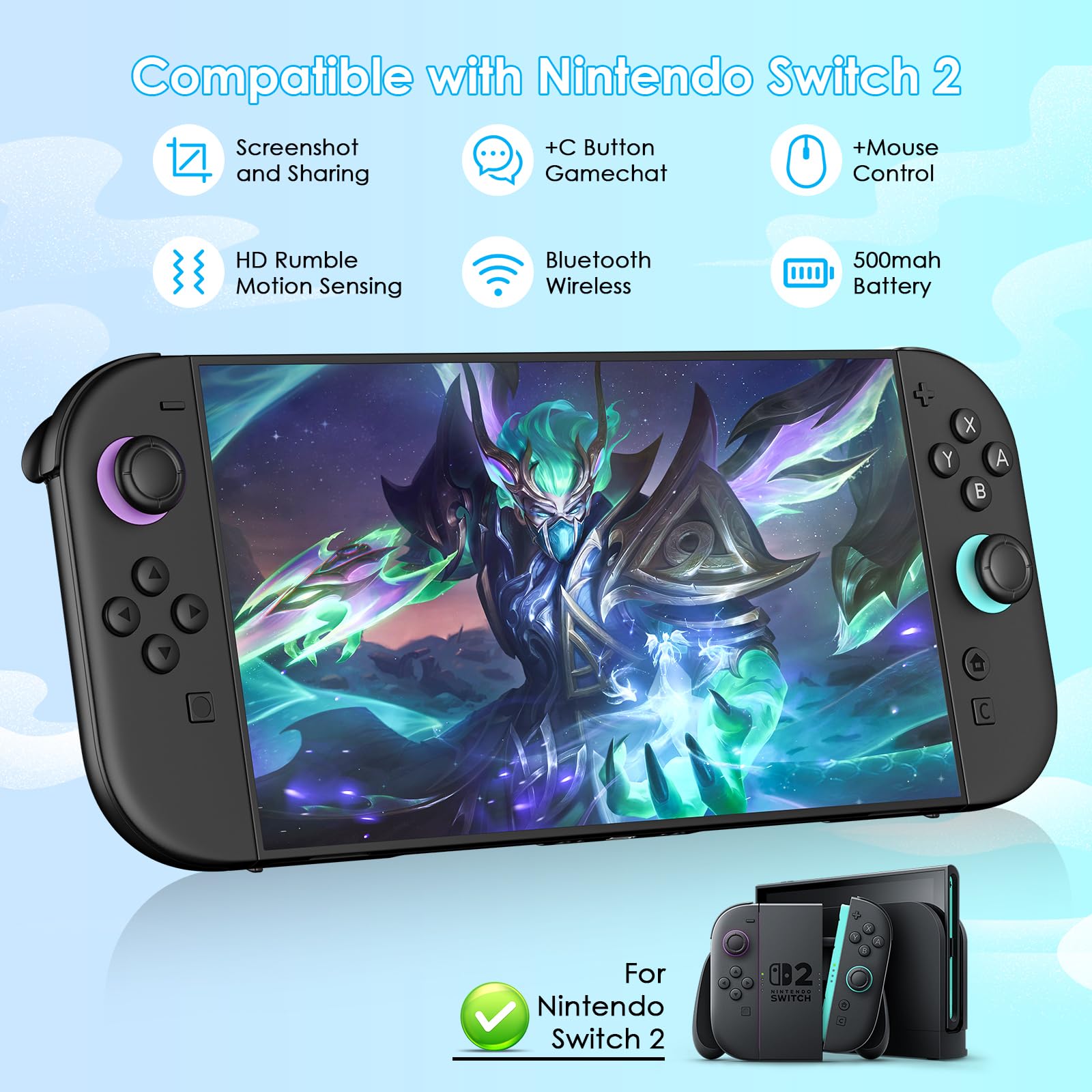 Amazon.com: Ncanoi Compatible with Nintendo Switch 2 Controllers