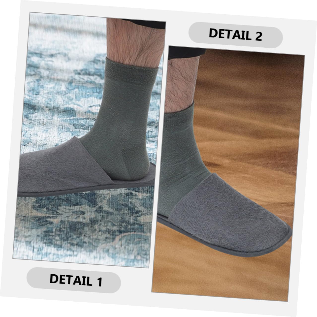 Baluue 20 Paia Pantofole da Viaggio Pieghevoli Unisex Leggere e Traspiranti Pantofole Portatili Monouso per Hotel Spa e Uso Domestico Comode per Viaggi e Ospiti