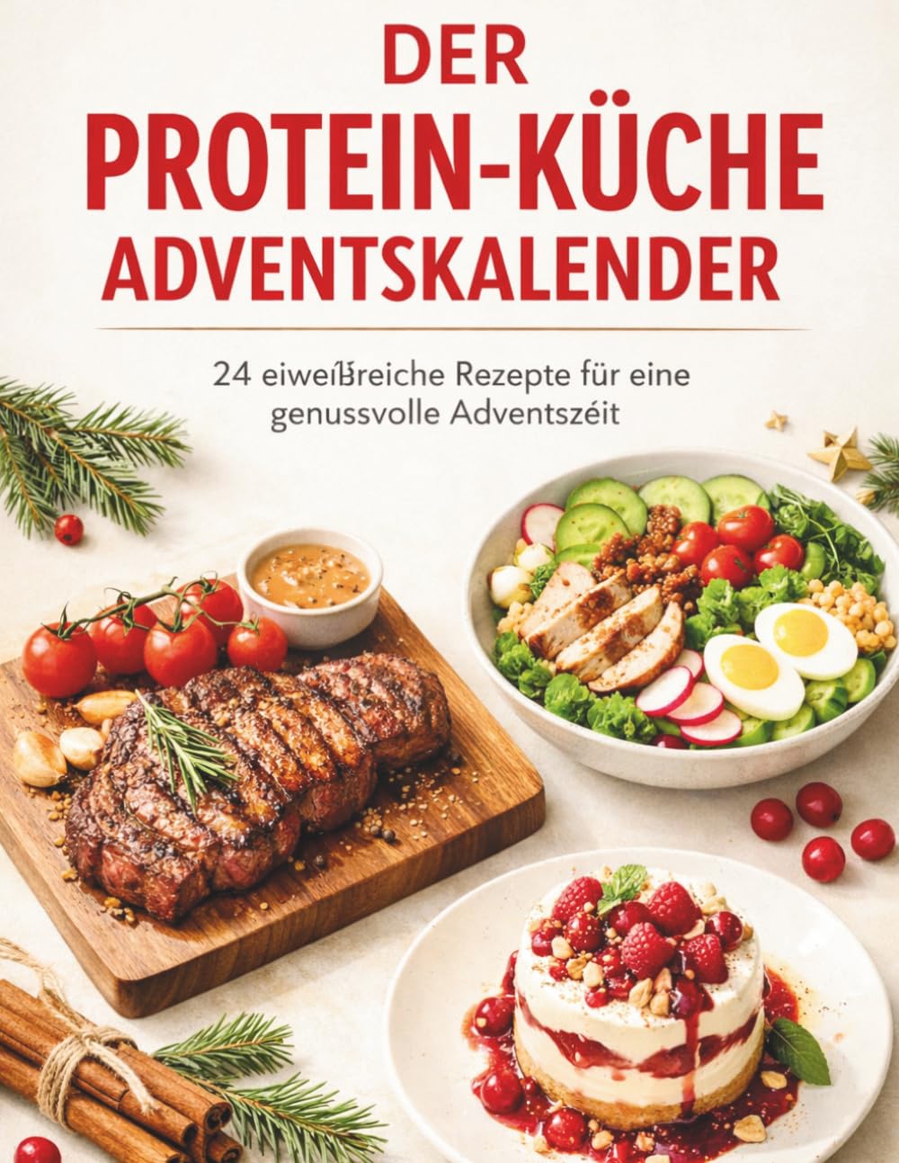 Der Protein-Küche Adventskalender: 24 eiweißreiche Rezepte für die Adventszeit – Proteinreiche Küche, einfache Mahlzeiten und genussvolle Inspirationen für einen aktiven Lebensstil