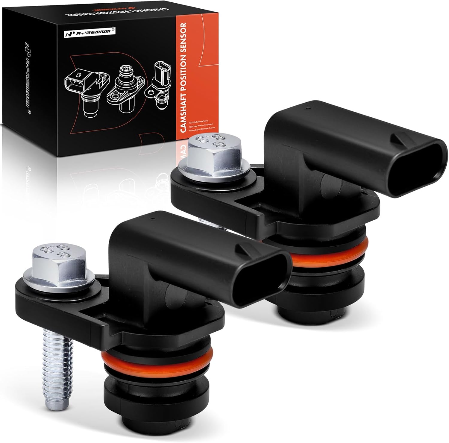 A-Premium 2-PC Engine Camshaft Position Sensor Compatible with Chevrolet Spark 2013 2014 2015, 1.2L