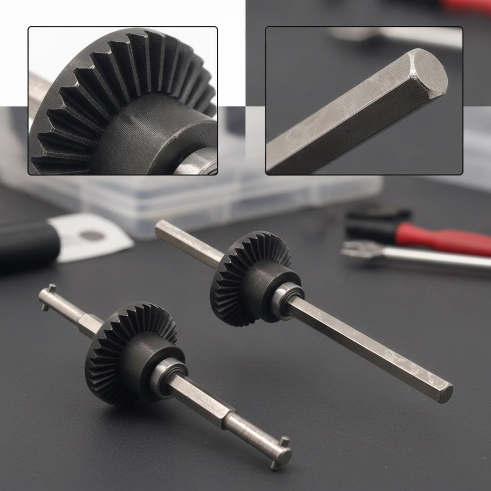 Set di Ingranaggi di Trasmissione Resistente Ingranaggi Trasmissione Rinforzato Ricambio per Modellisti, Hobbisti
