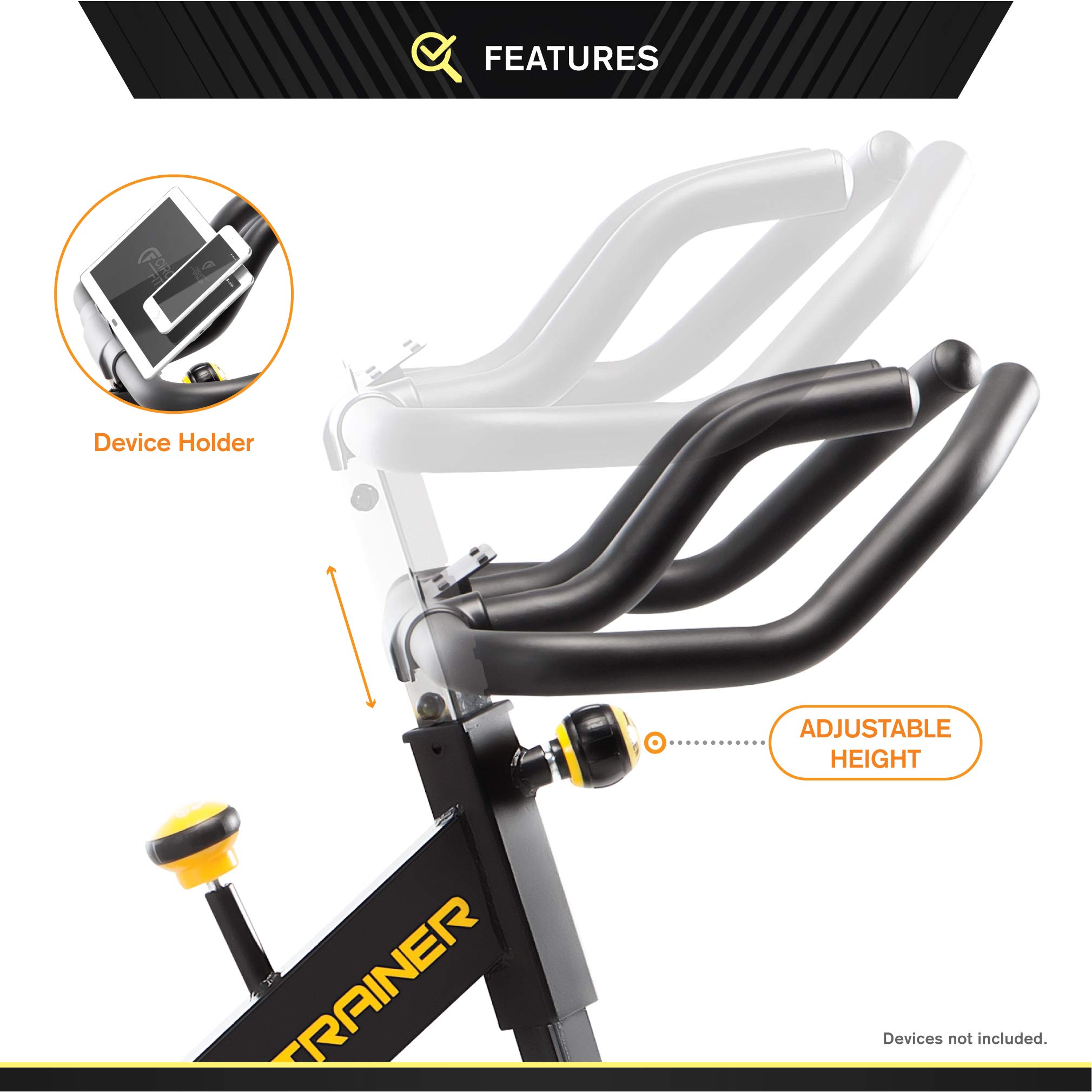 Circuit Fitness Exercise Bike With 40 Lb Flywheel Deluxe Club