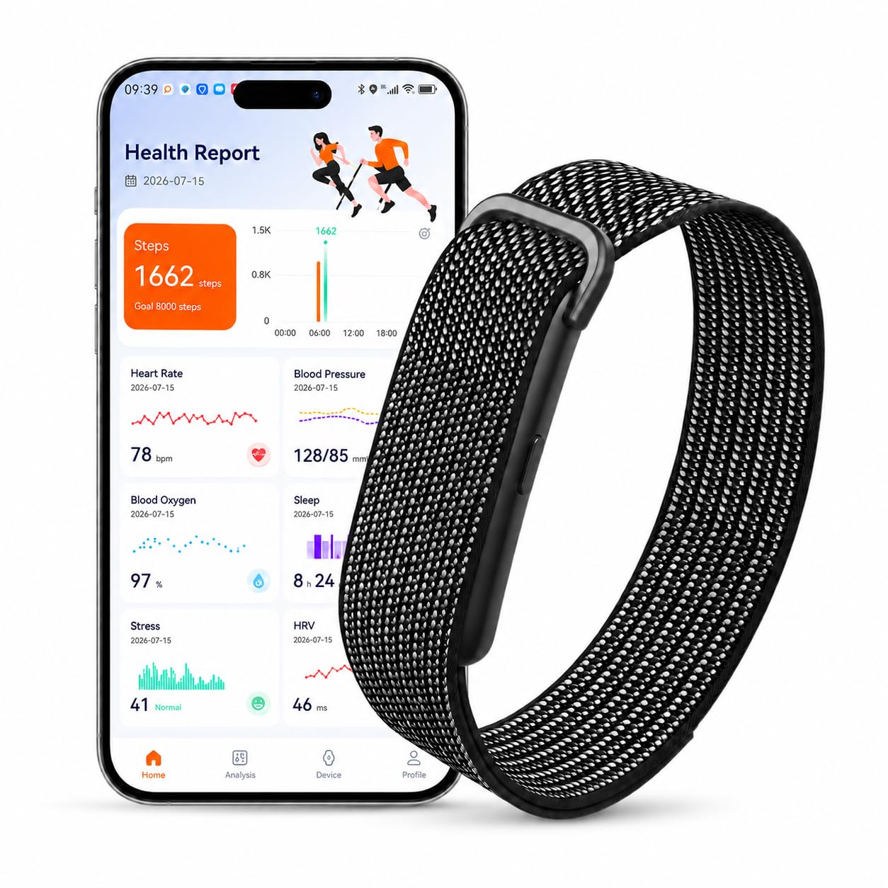 Bracelet Connecté Tracker d'Activité 24/7