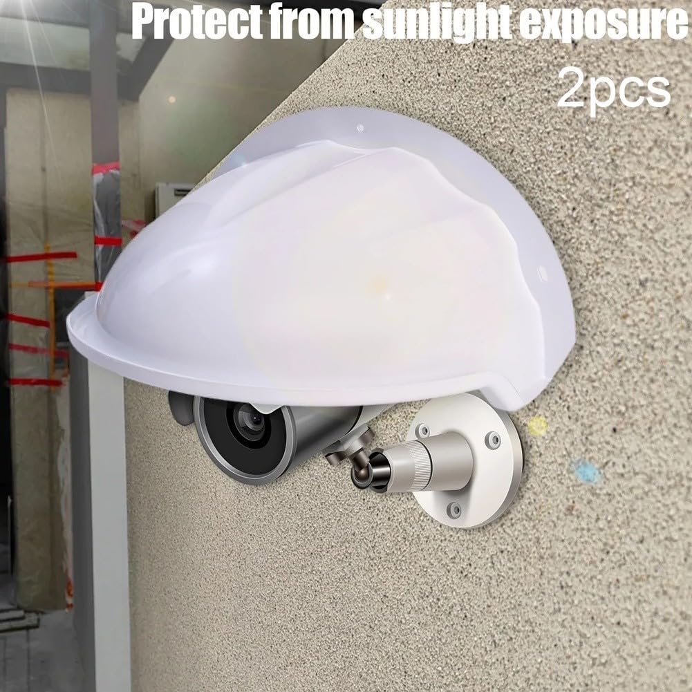 Lot de 2 protections étanches en ABS pour caméras de sécurité extérieures, protection contre la pluie et la poussière pour équipement de surveillance