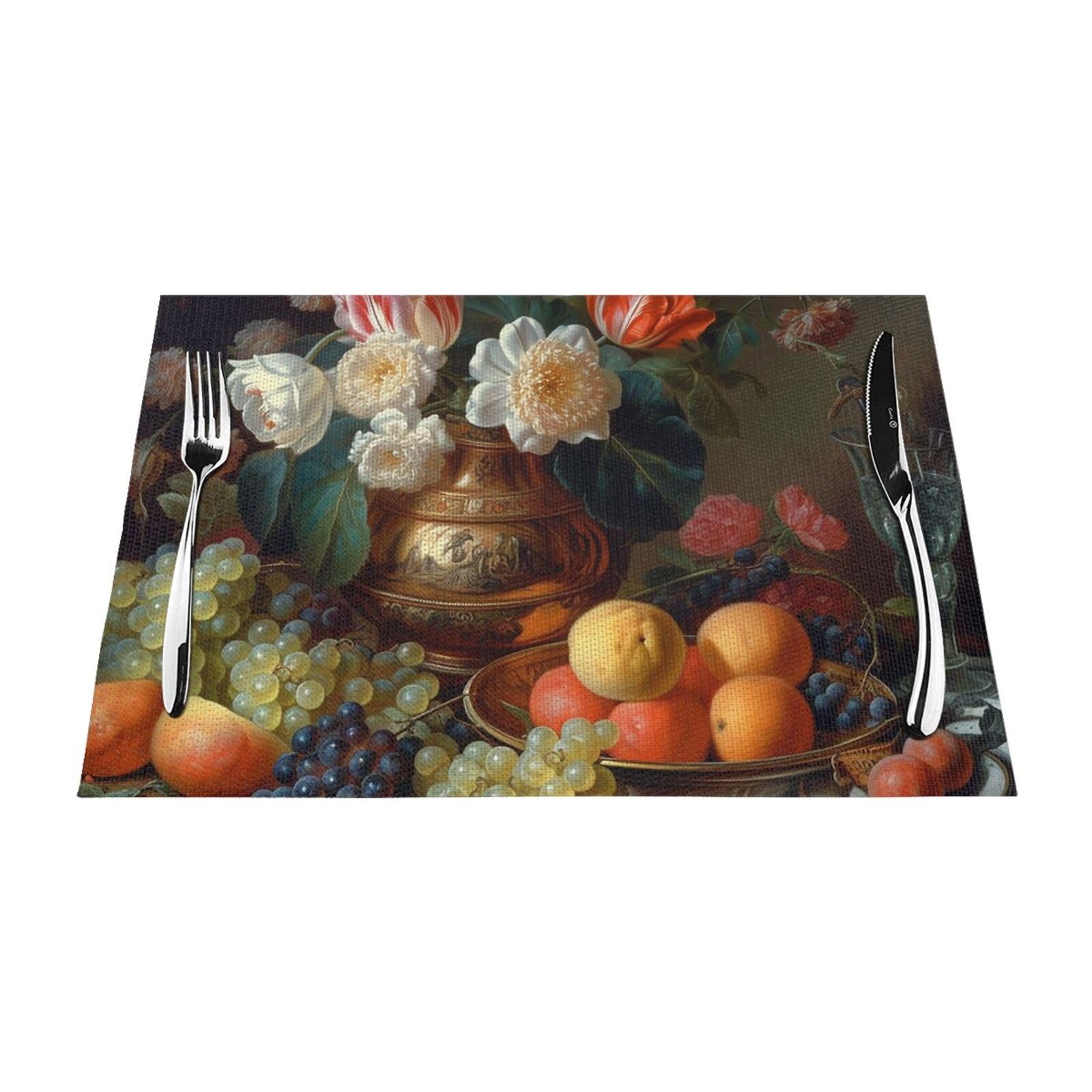 Set de table en vinyle lavable et antidérapant résistant à la chaleur de vos plats