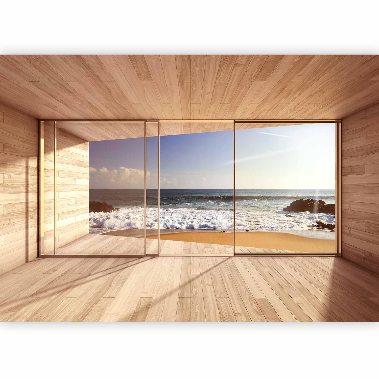 Papier Peint Murando Intissé 300x210 Cm Décoration Murale XXL Poster Tableaux Muraux Tapisserie Photo Trompe L'oeil Plage Nature Ciel Lac C B 0028 A A