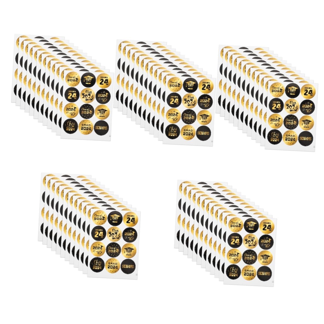 SHINEOFI 150pezzi Adesivi Per Gradientato Etichette Decorative Per Confezioni Sacchetti e Decorazioni Festive