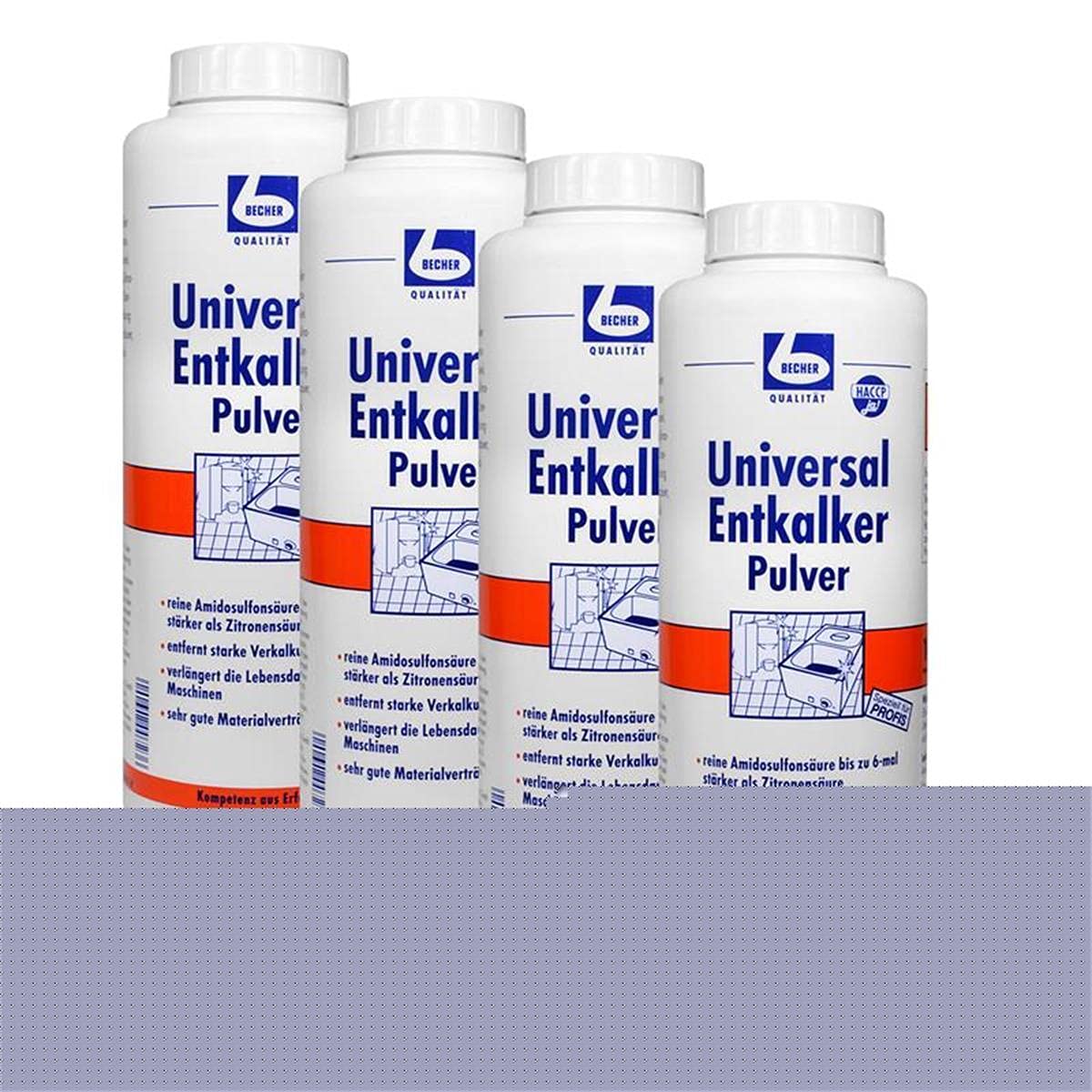 Dr. Becher Universalentkalker Pulver 1kg Kaffeemaschinen Wasserkocher (4er Pack)