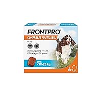FRONTPRO 6 Compresse Masticabili Antiparassitario per Cani di Peso 10