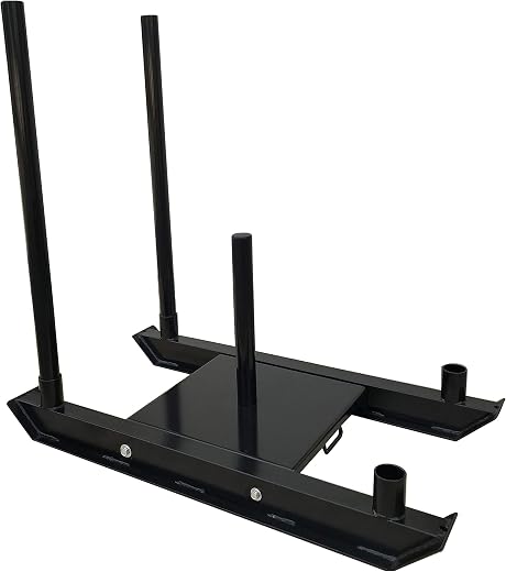 Kobo CTM-2 Sled Pro System Push, Pull Or Drag 4-Post Sled for Fitness (Imported) (Multicolour)