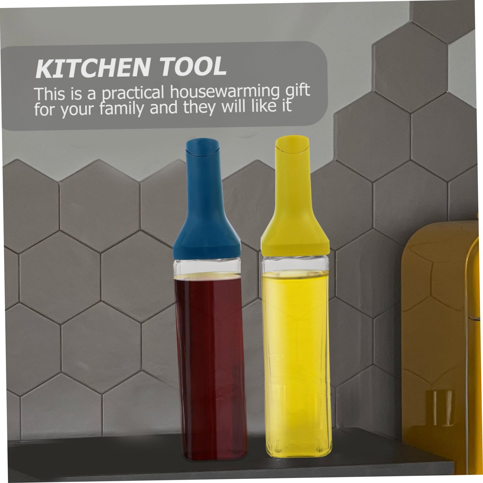 ULTECHNOVO 2piezas Botella de Aceite Prueba de Fugas Dispensador de Aceite de Vidrio Transparente Recipiente para Vinagre y Salsa de Soja para Cocina y Condimentos