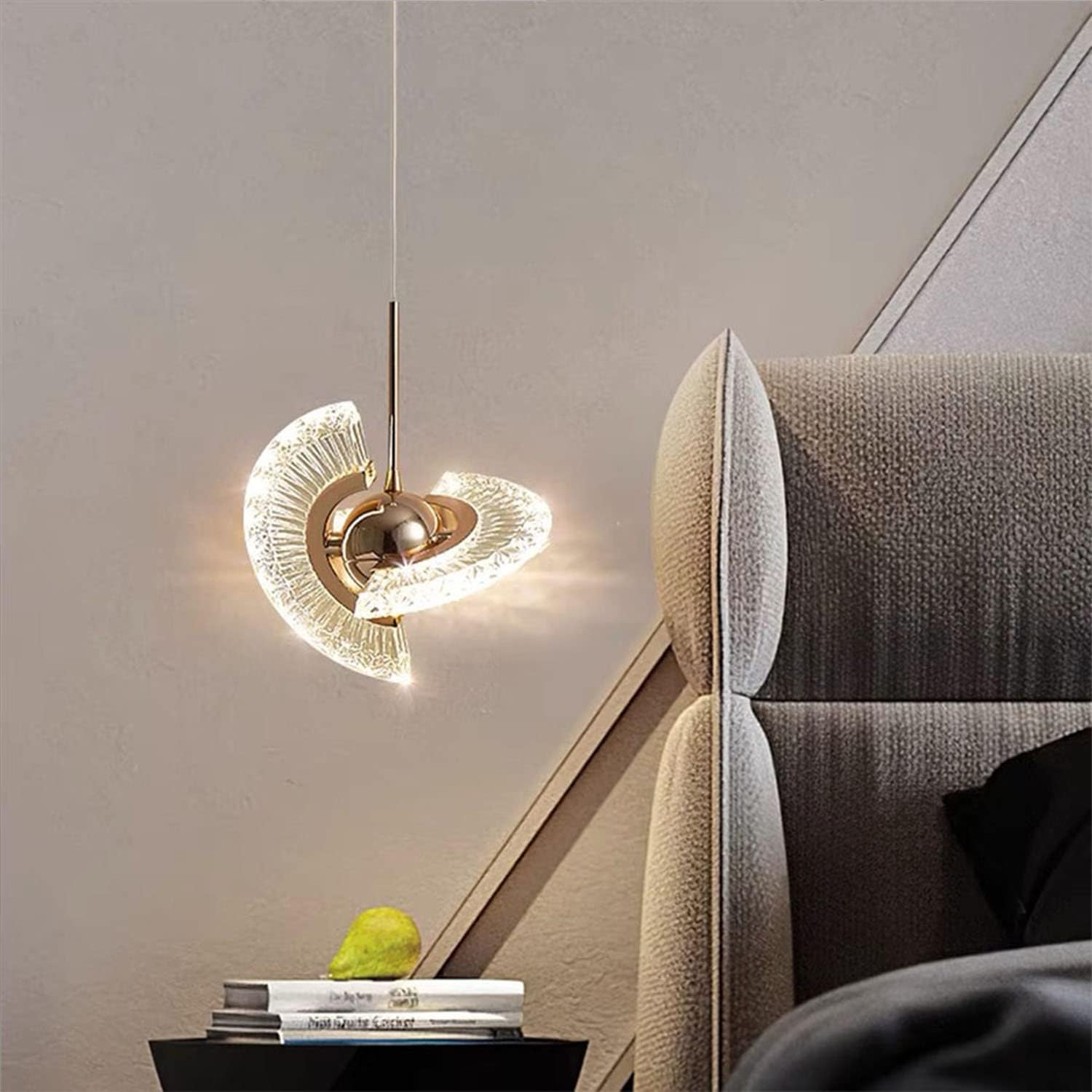 BLISSBELLS Led Gold Twistable Crystal Hanging Pendant Ceiling Lamp Light - Warm White (B0D9VS44M5) Amazon Price History, Amazon Price Tracker