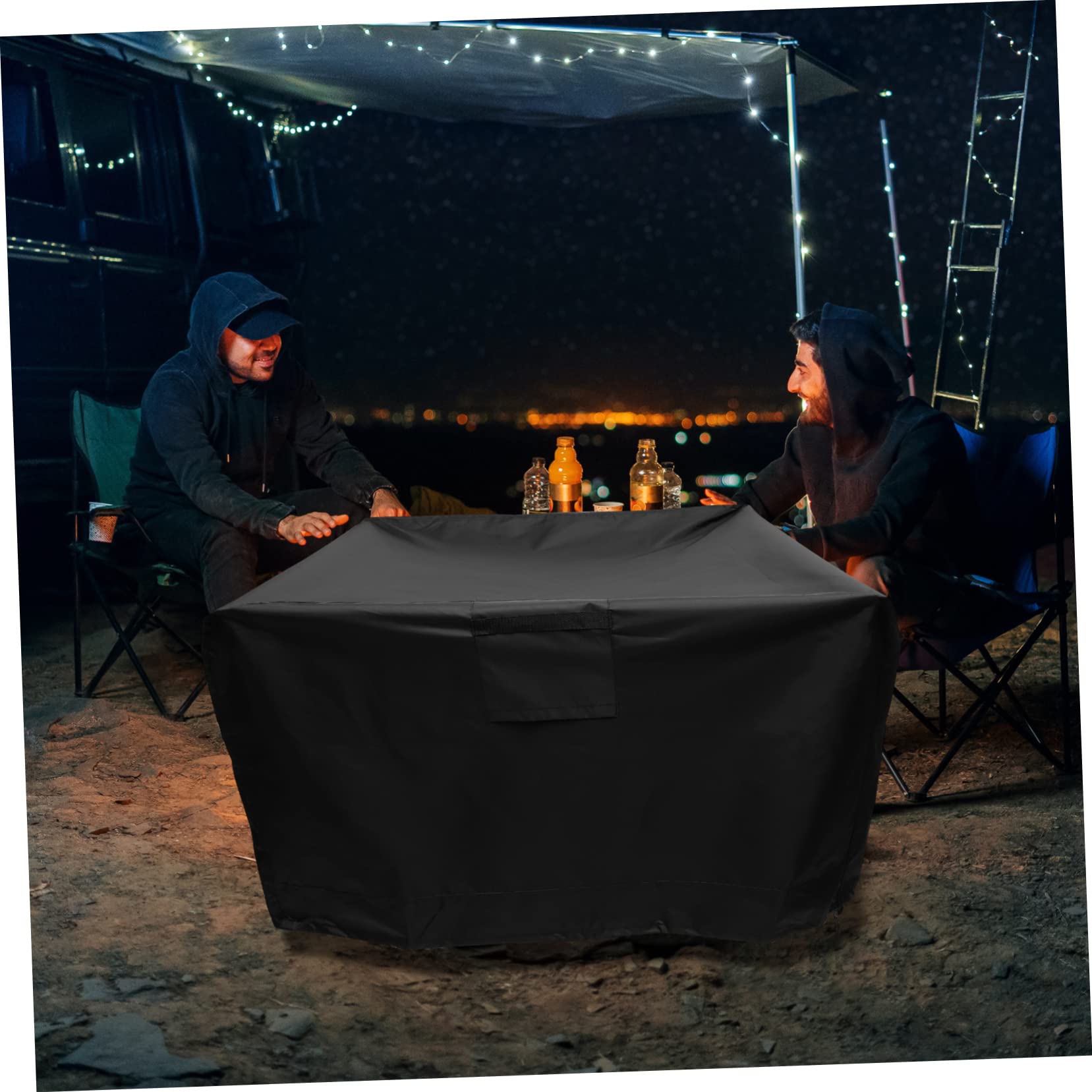 BESTonZON Copertura per Barbecue da Esterno Resistente Oxford 420d, Copertura per Griglia a Gas 32x32x24 Pollici, Protezione Antigraffio e Anti-uv per Giardino e Patio