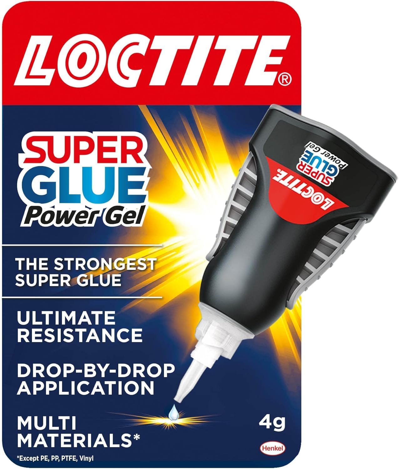 Loctite Super Glue Gel Transparent Clear 4 G 2633673