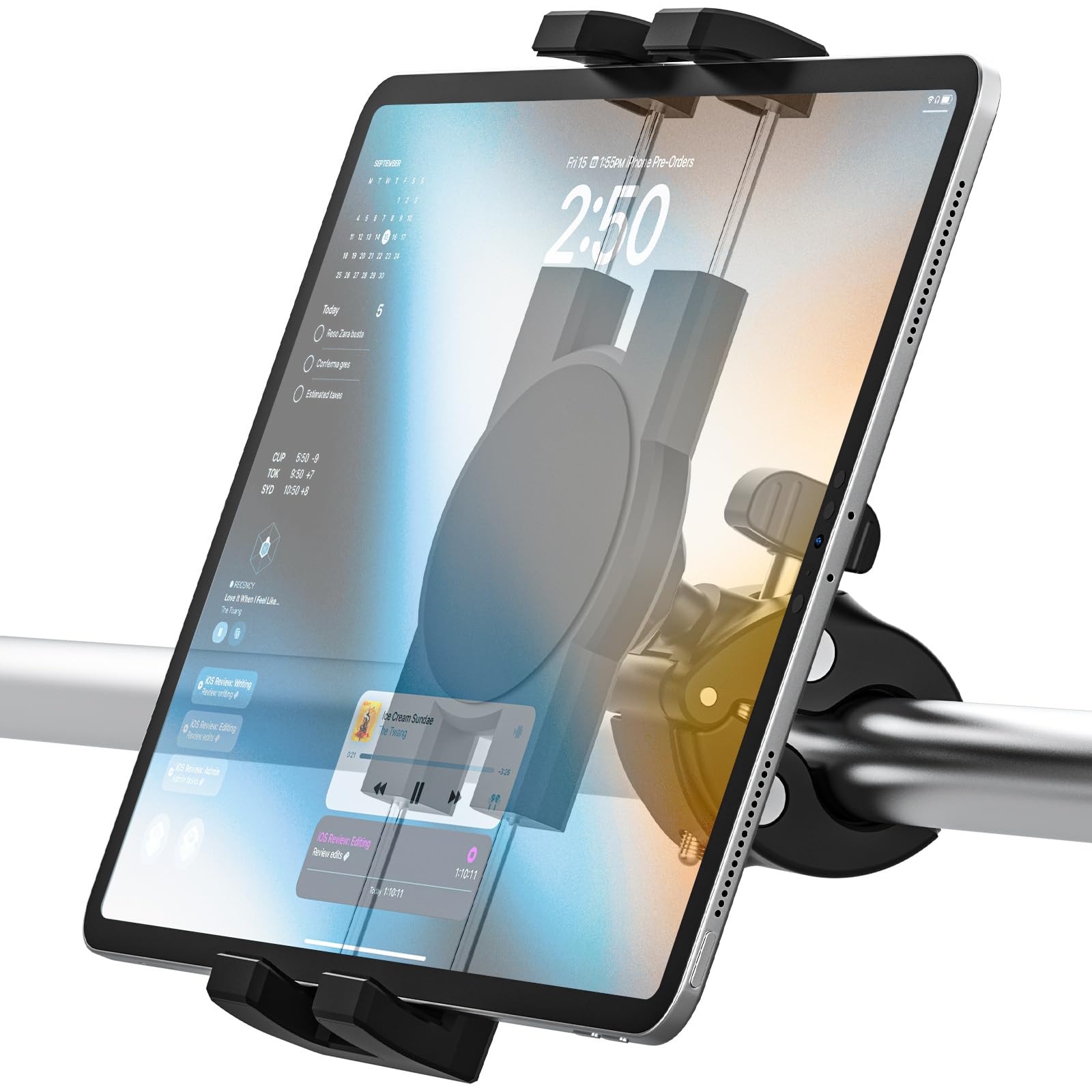 Tablet Halterung Mit Schwanenhals - Für Laufbänder, Fahrräder & Heimtrainer