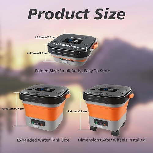 Miniatura 7 de Lavadora a presión inalámbrica con tanque de 3.5 galones con boquilla universal 6 en 1, máximo 620 PSI, manguera de 16.4 pies, batería de litio de