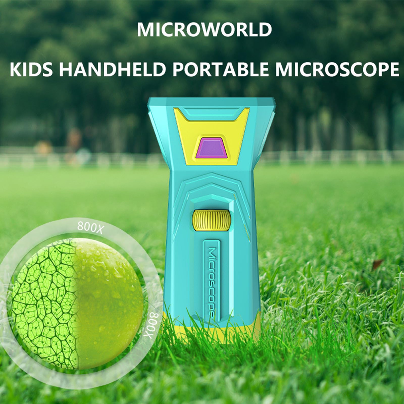Microscopio electrónico para estudiantes, equipo de experimento de ciencia óptica para aula y hogar, microscopio de video ligero de fácil manejo