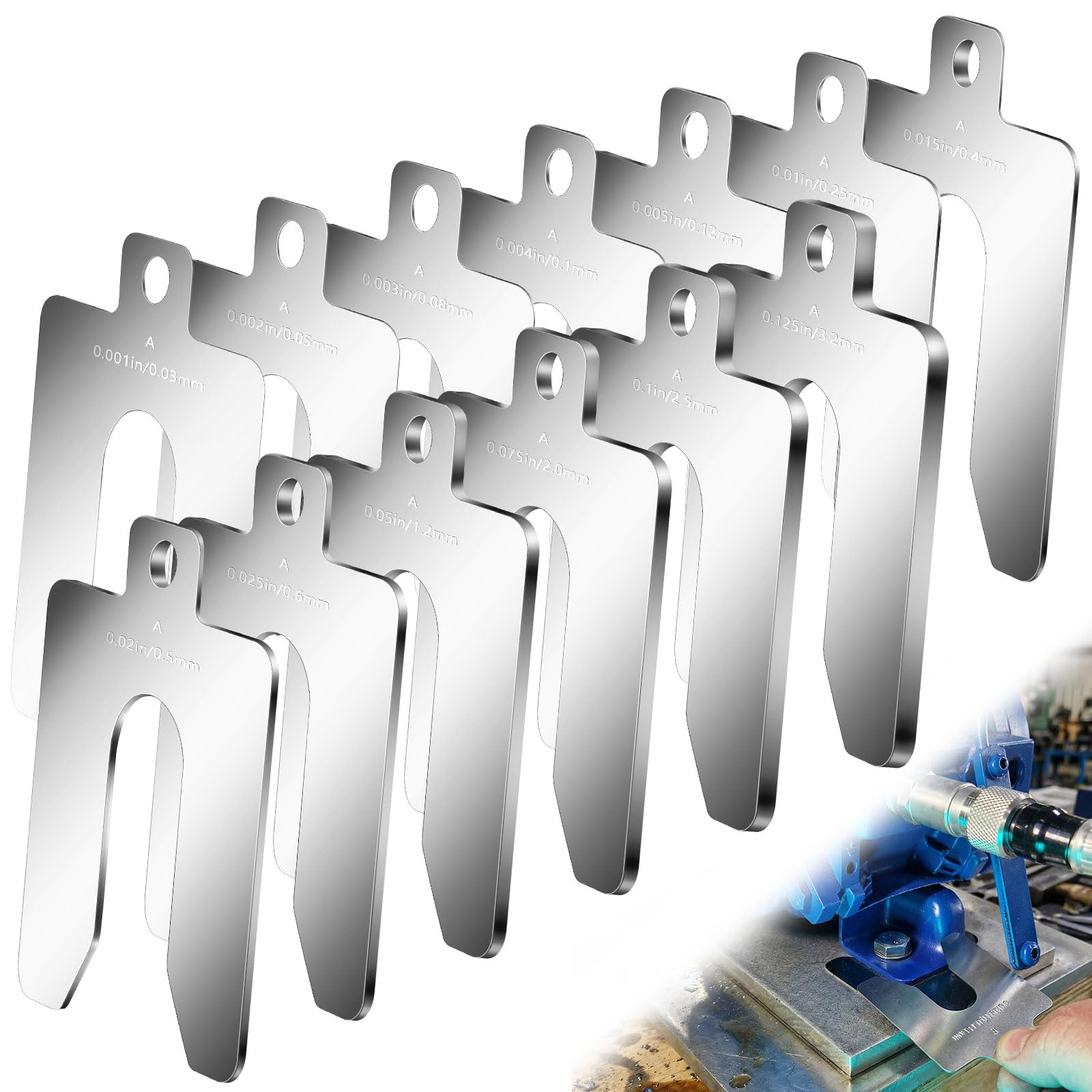 Stainless Steel Shims Kit - 40 Pcs -8
