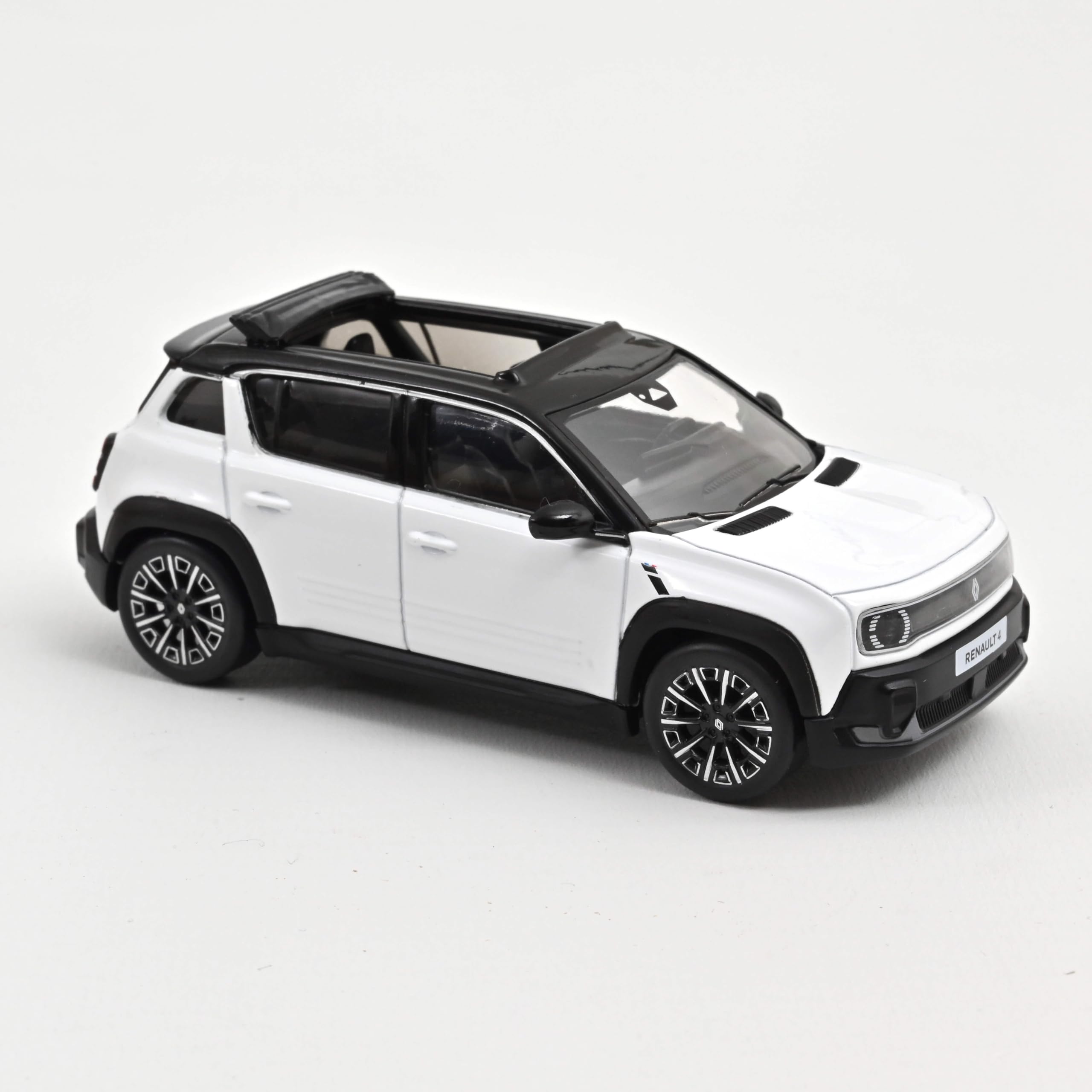 Renault 4 E-Tech Electrique 2025 Blanc Glacier - Collection Modélisme 1/43