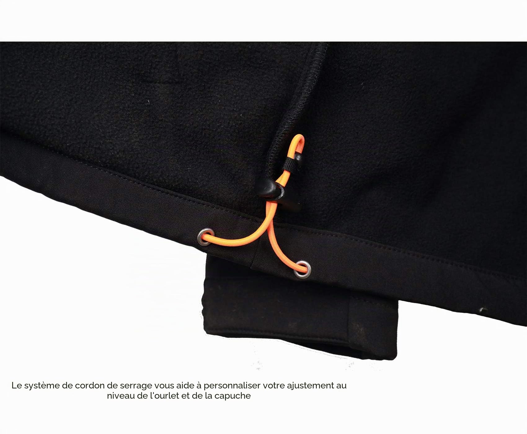 Acme Projects Veste Softshell doublée Polaire pour Homme avec Capuche Amovible, imperméable, Respirante, 8000 mm / 5000 g, Fermeture éclair YKK
