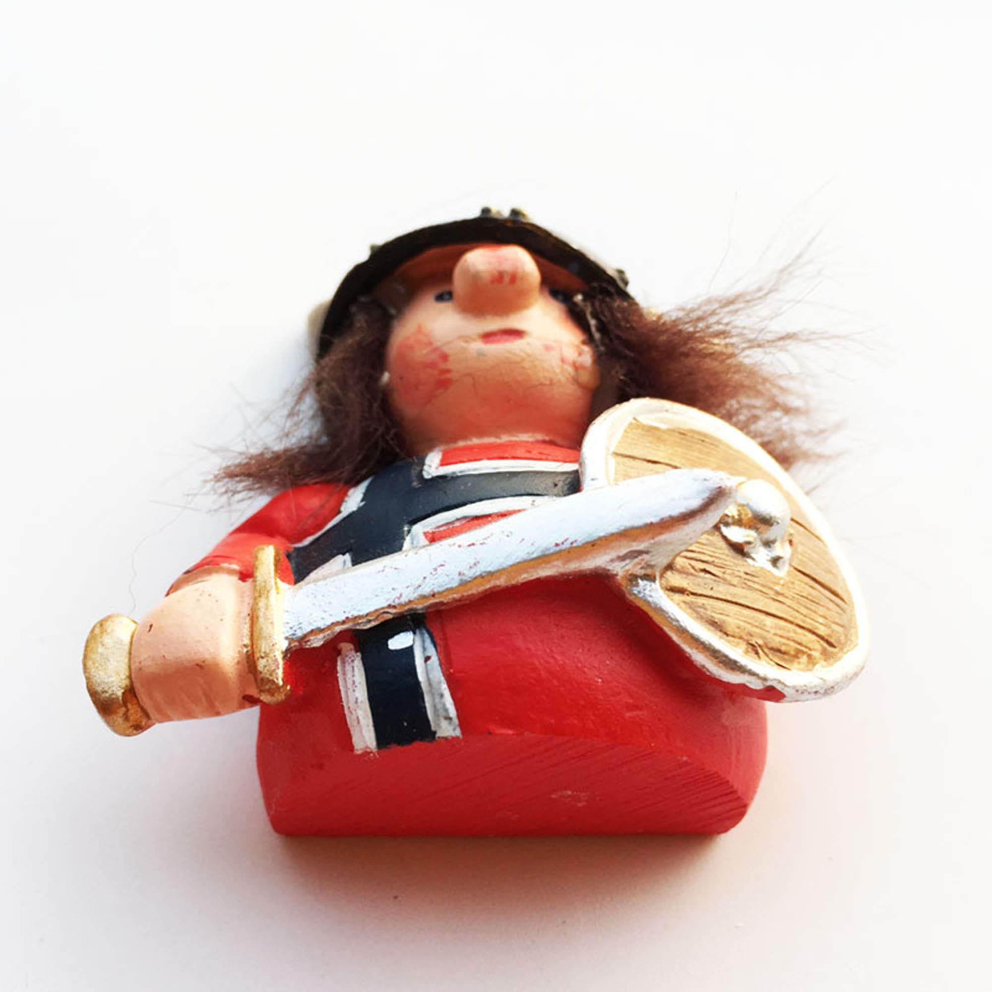 Magnete Frigorifero Norvegia 3D A Forma Di Vichingo | Souvenir Da Viaggio In Resina - 2