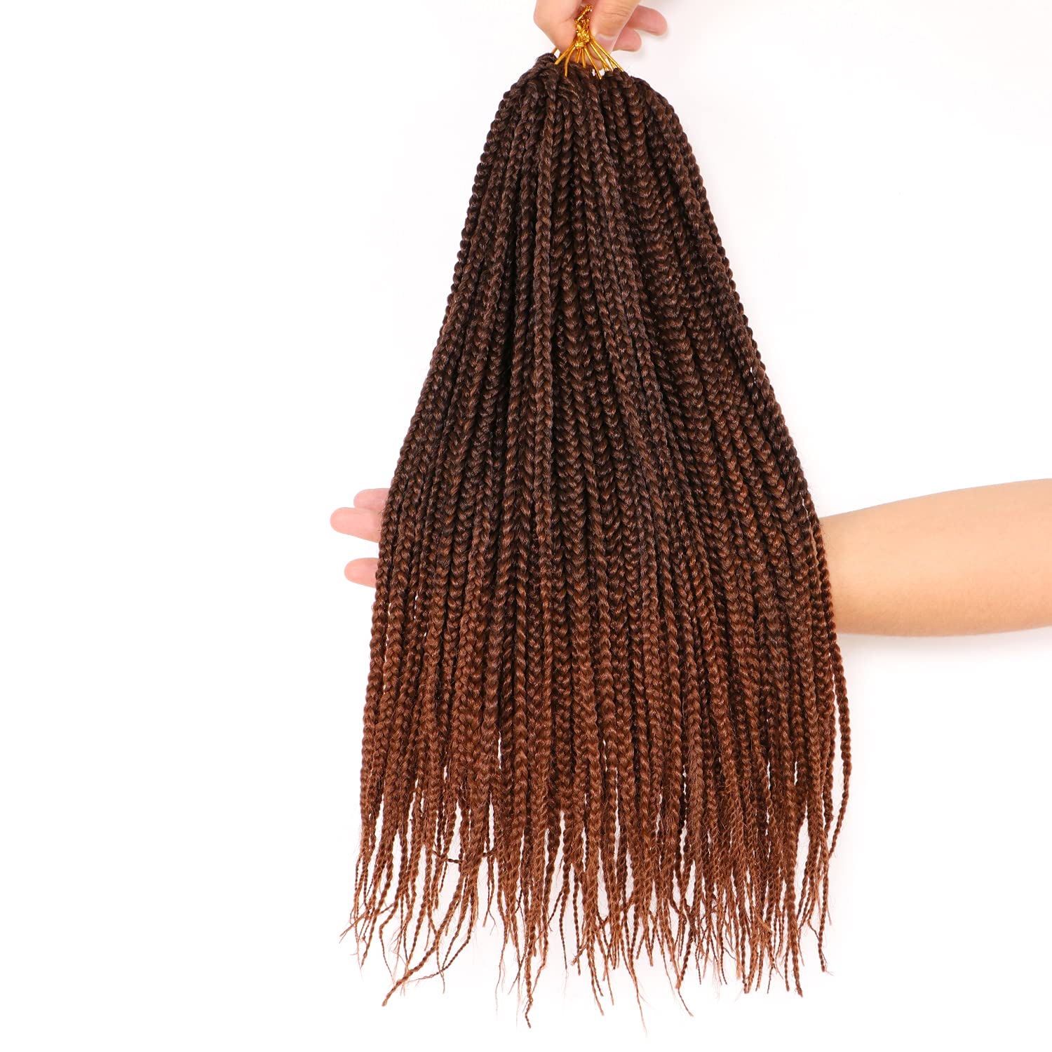 7 confezioni all'uncinetto Braids Meches extension capelli naturali per trecce africane parrucca nera parrucca donna naturale treccia africana donna (35,6 cm(confezione da 7), #T30)