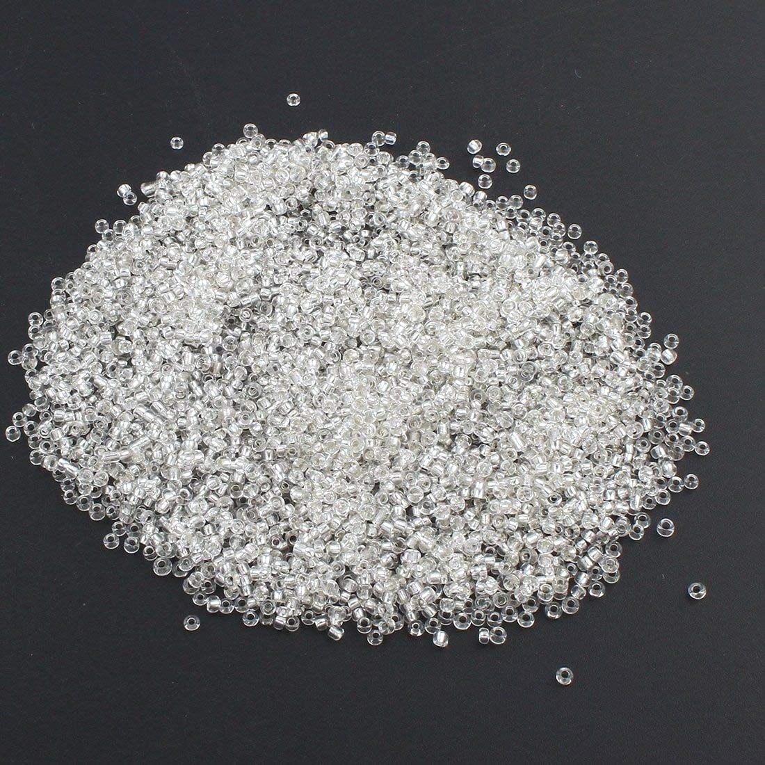 Perline Vetro 2mm Con Inserti Argento - 6500 Pezzi, 11/0, 18 Colori Assortiti - Foto 5