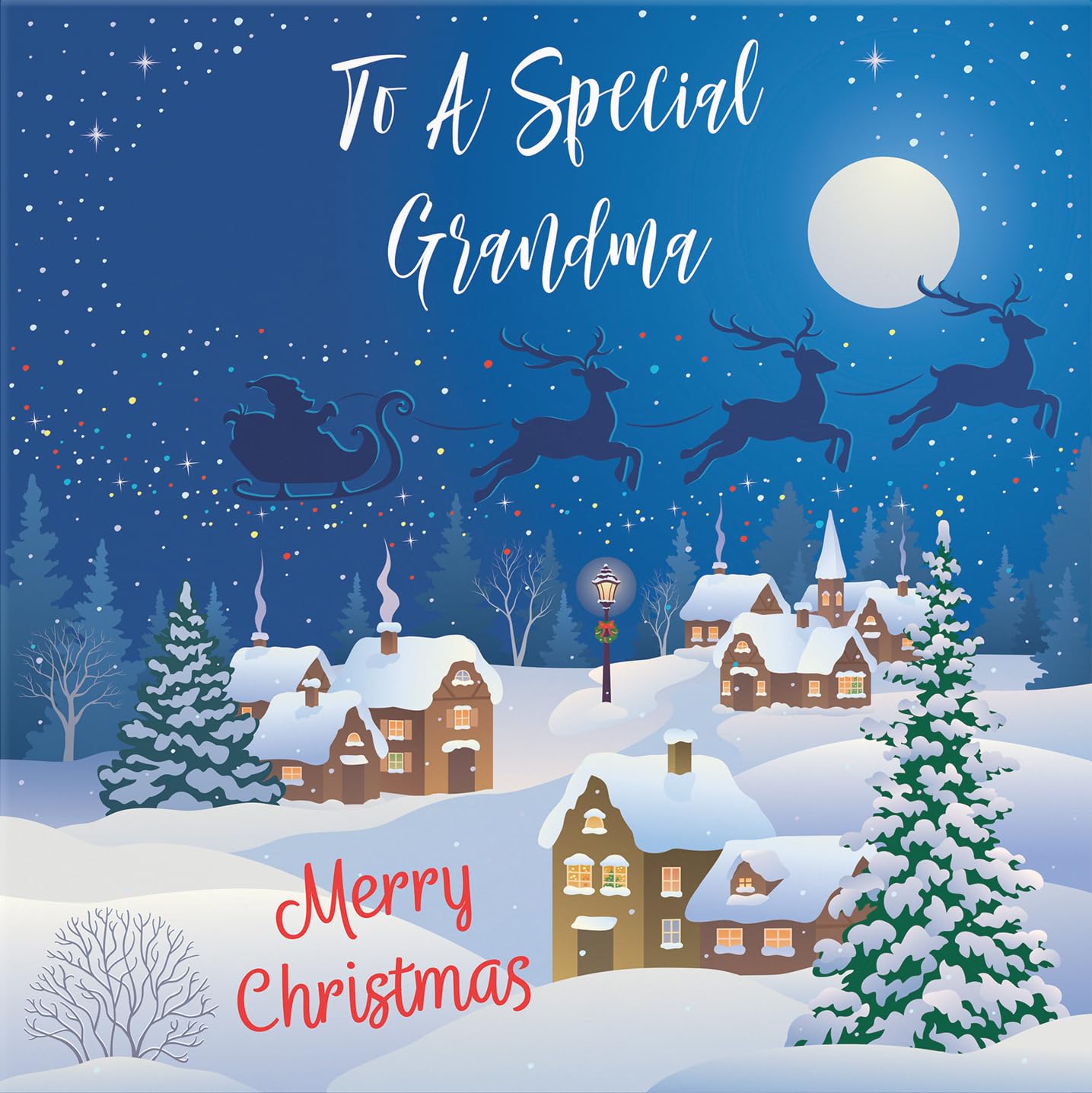 Hunts England - Grandma Christmas Card - To A Special Grandma - Merry Christmas - Winter Wonderland Collection - Fun Card - Image 2
