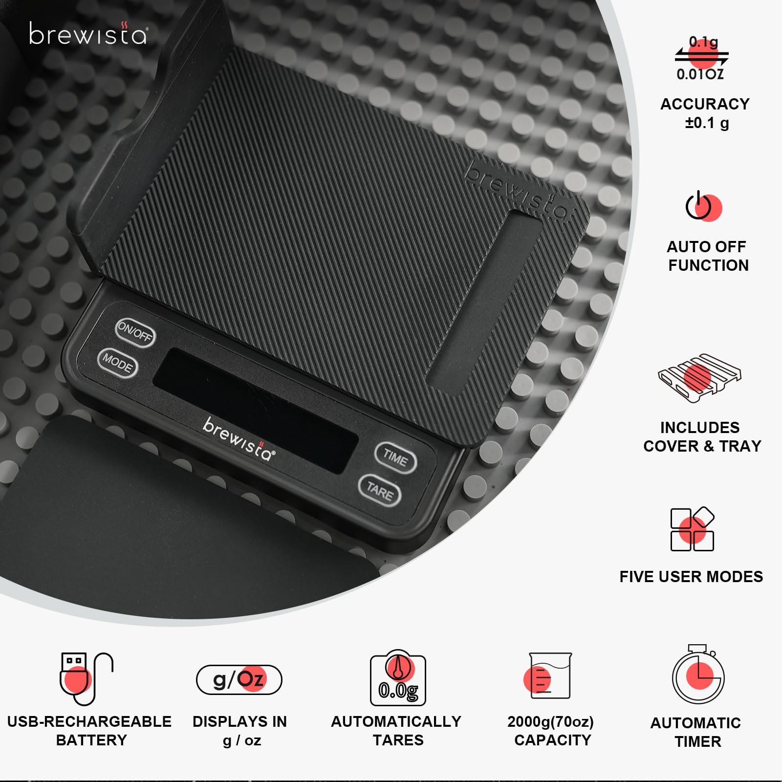 Amazon.co.jp: Brewista スマートスケール III コーヒー用
