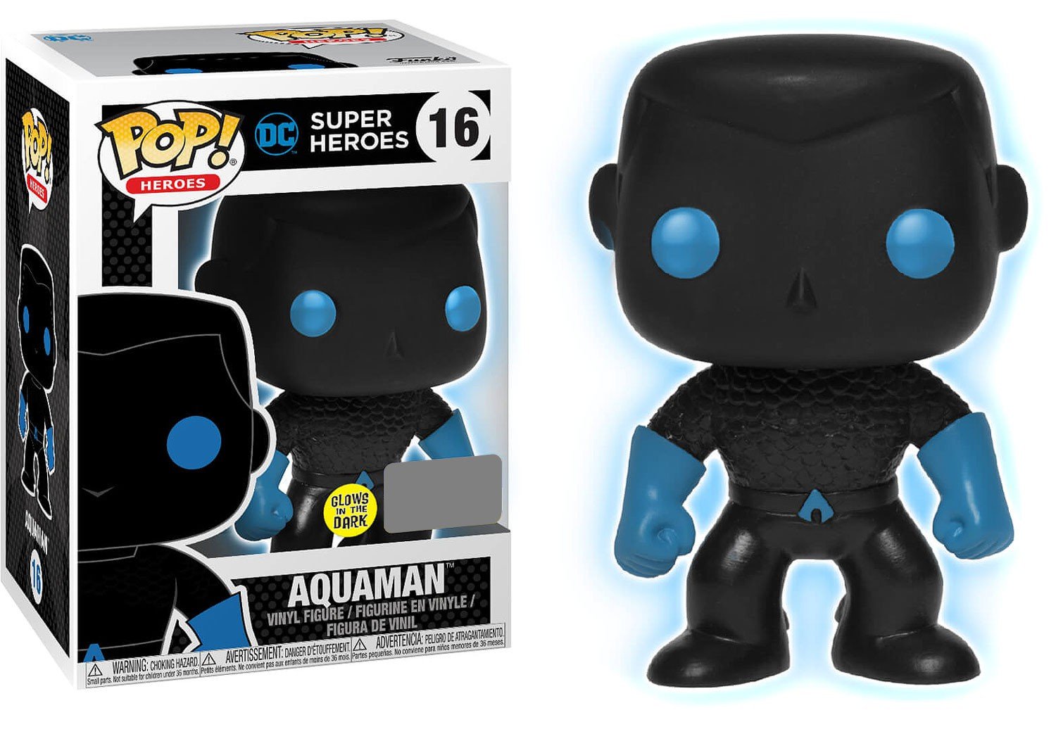 Justice League Aquaman Silhouette GITD Pop! Figure - EE Excl